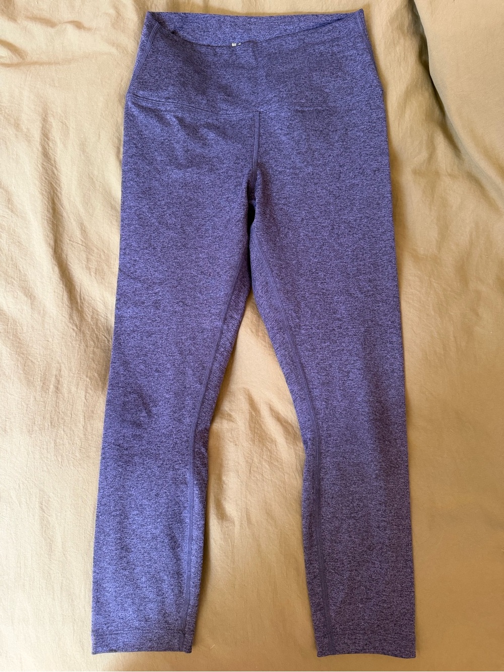 NOBULL Women’s Space Dye High-Rise Athletic Training Leggings — Heather Blue